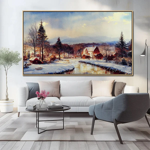 Craciun cu Zapada - Tablou peisaj
