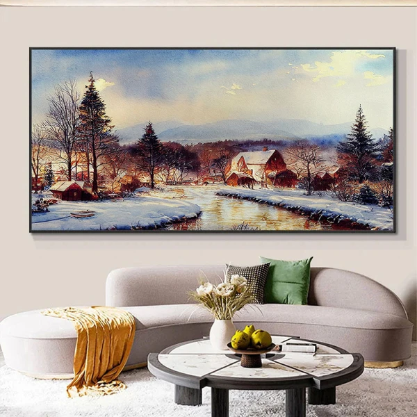 Craciun cu Zapada - Tablou peisaj