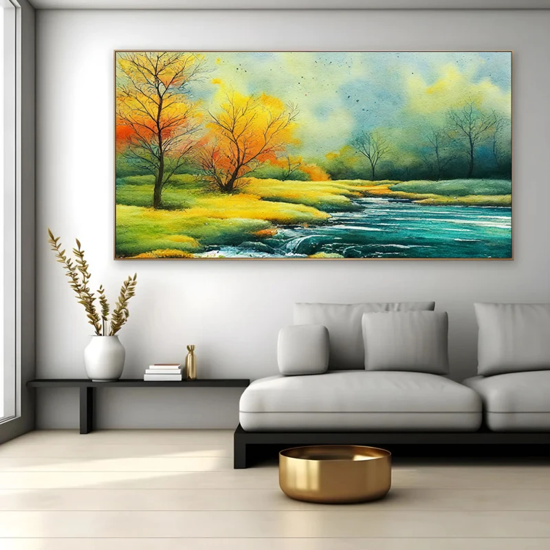 Aproape Iarna - Tablou peisaj