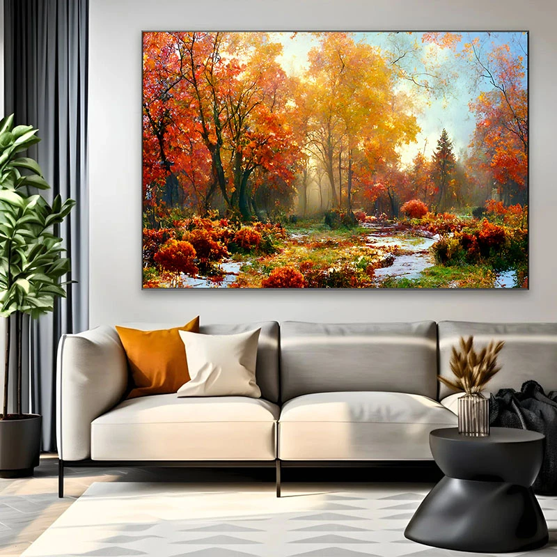 Calatoria Printre Flori si Frunze - Tablou peisaj