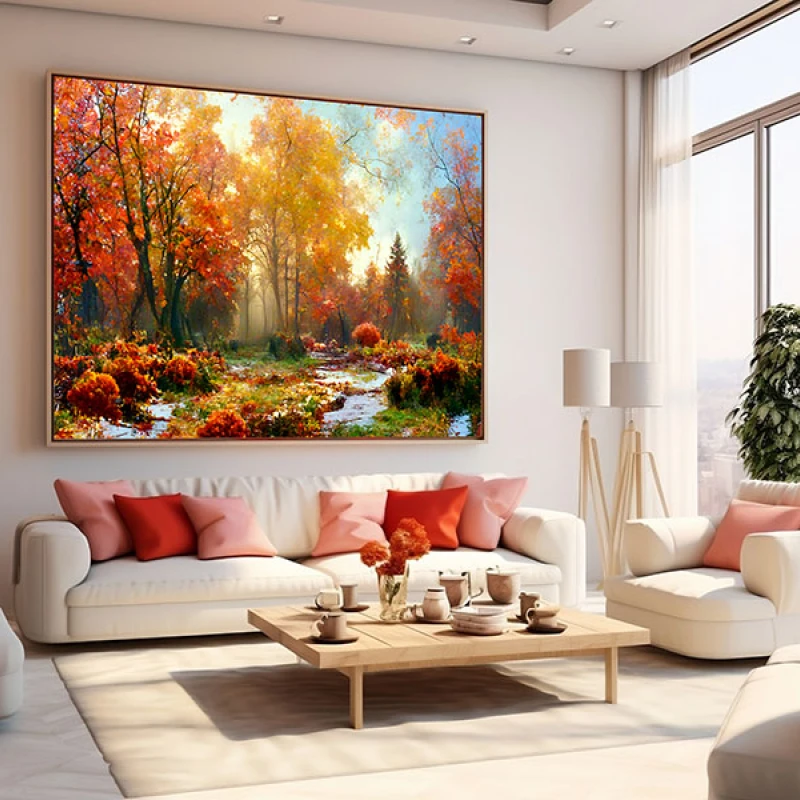 Calatoria Printre Flori si Frunze - Tablou peisaj