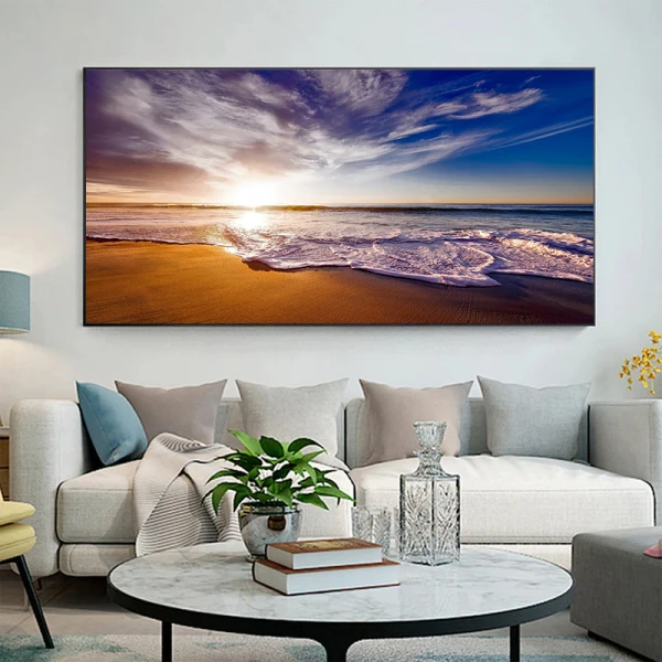 Intalnire intre Cer si Mare - Tablou peisaj