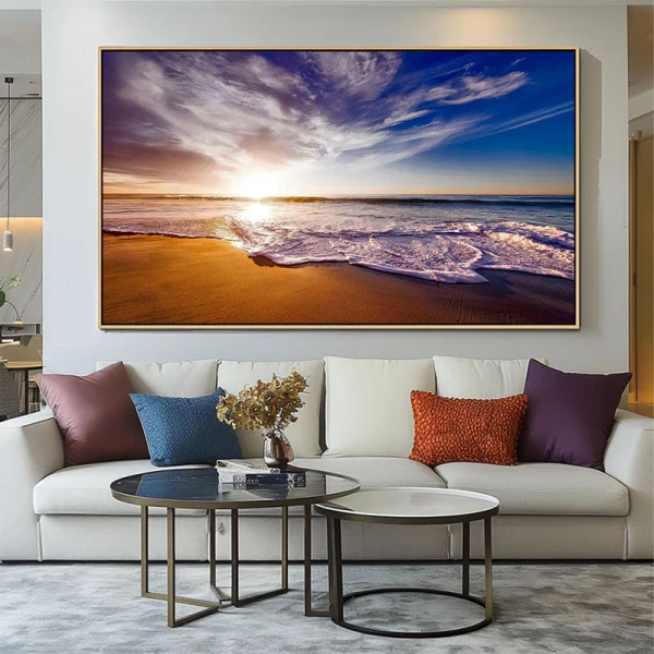 Intalnire intre Cer si Mare - Tablou peisaj