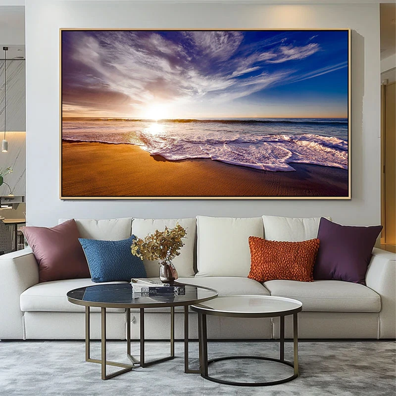 Intalnire intre Cer si Mare - Tablou peisaj