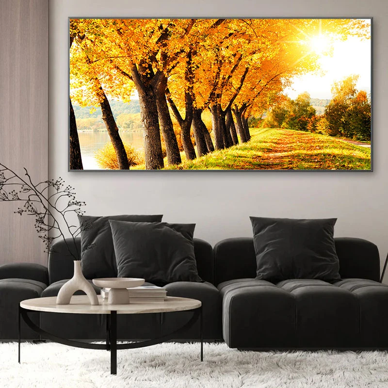 Cand Frunzele Devin Desene - Tablou peisaj