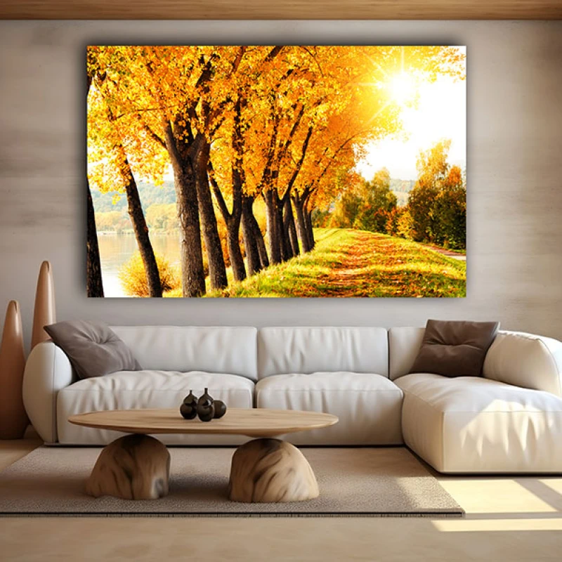 Cand Frunzele Devin Desene - Tablou peisaj