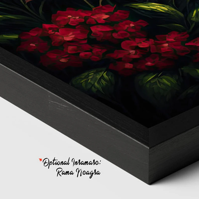 Cascada si Flori in Culori Vibrante - Tablou peisaj Cascada si Flori in Culori Vibrante - Tablou peisaj