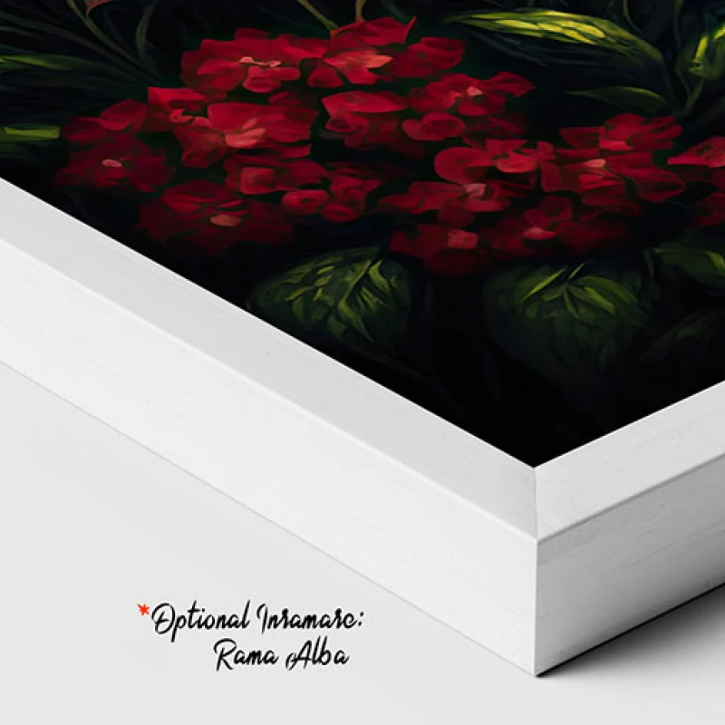 Cascada si Flori in Culori Vibrante - Tablou peisaj Cascada si Flori in Culori Vibrante - Tablou peisaj