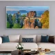 Tablou canvas peisaj montan cu viaduct – Călătorie printre munți, pentru living, dormitor, birou sau hol, cadou inspirat