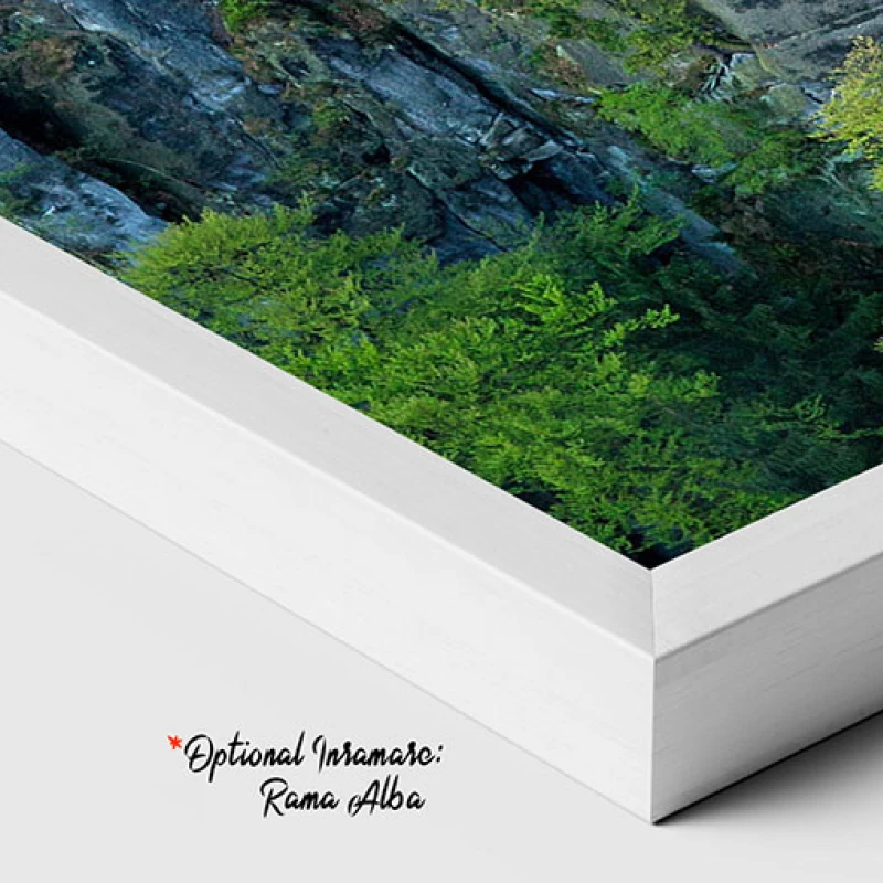 Tablou canvas peisaj montan cu viaduct – Călătorie printre munți, pentru living, dormitor, birou sau hol, cadou inspirat