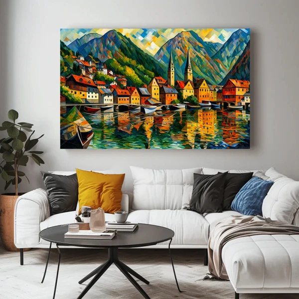 Contururi in Lumina - Tablou peisaj