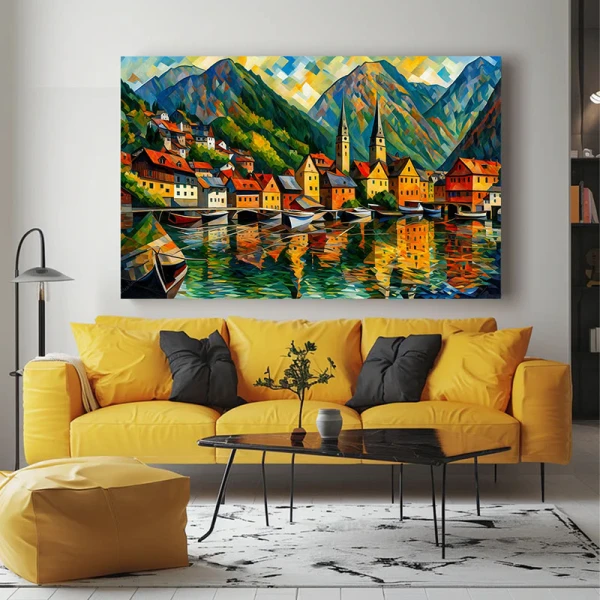 Contururi in Lumina - Tablou peisaj