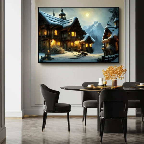 Cronica Iernii - Tablou peisaj