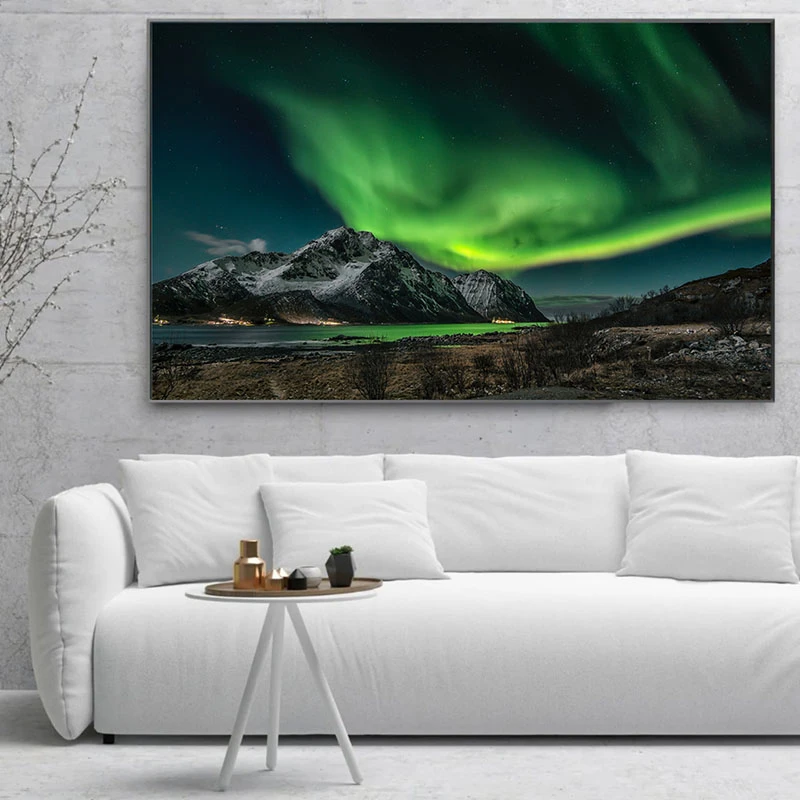 Aurora Verde - Tablou peisaj
