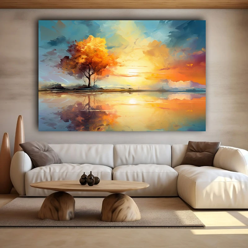 Seară Mediteraneană - Tablou peisaj