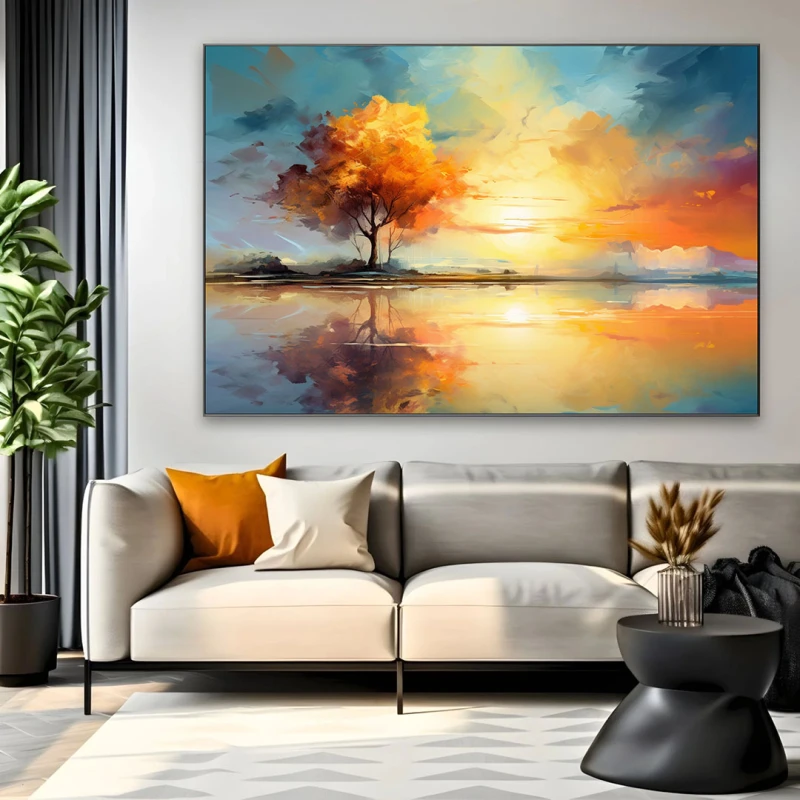 Seară Mediteraneană - Tablou peisaj