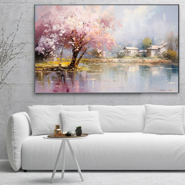 Dimineața Caldă - Tablou peisaj