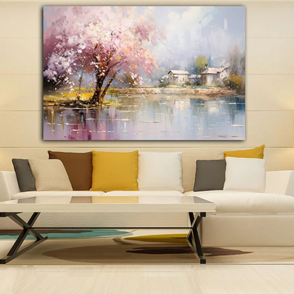 Dimineața Caldă - Tablou peisaj