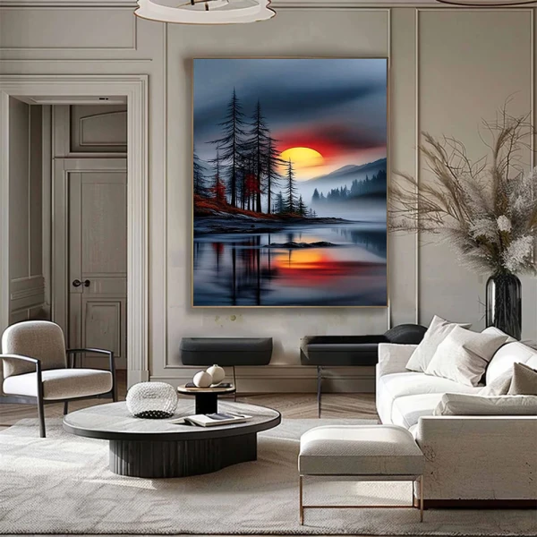 Asfințit Tăcut - Tablou peisaj