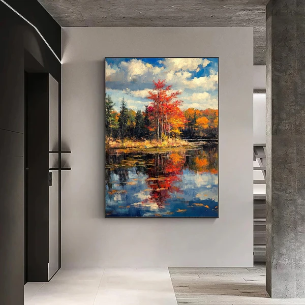 Contrast de Toamnă - Tablou peisaj