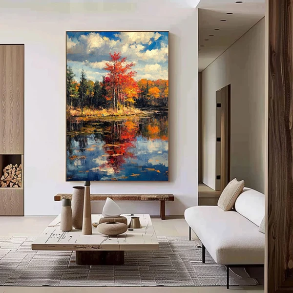 Contrast de Toamnă - Tablou peisaj