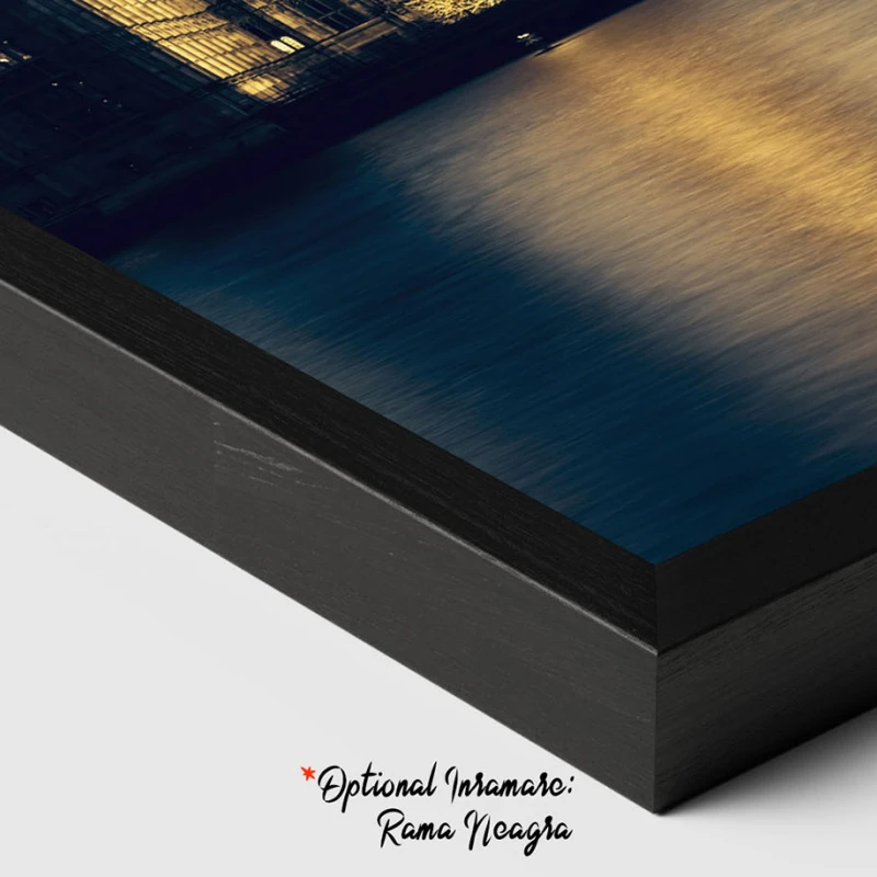 Big Ben iluminat noaptea - Tablou urban