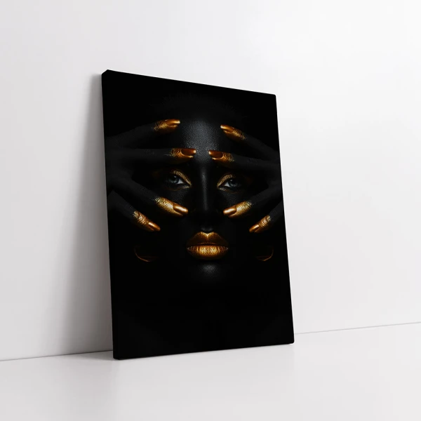 Golden black beauty #01 - Tablou urban Golden black beauty #01 - Tablou urban