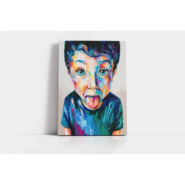 Un copil nazdravan - Tablou urban