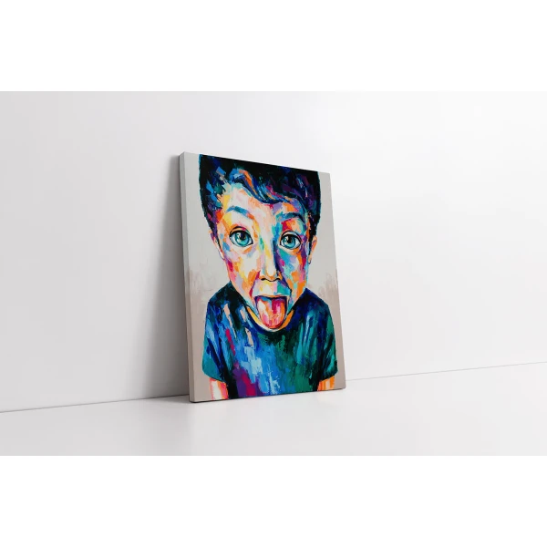 Un copil nazdravan - Tablou urban