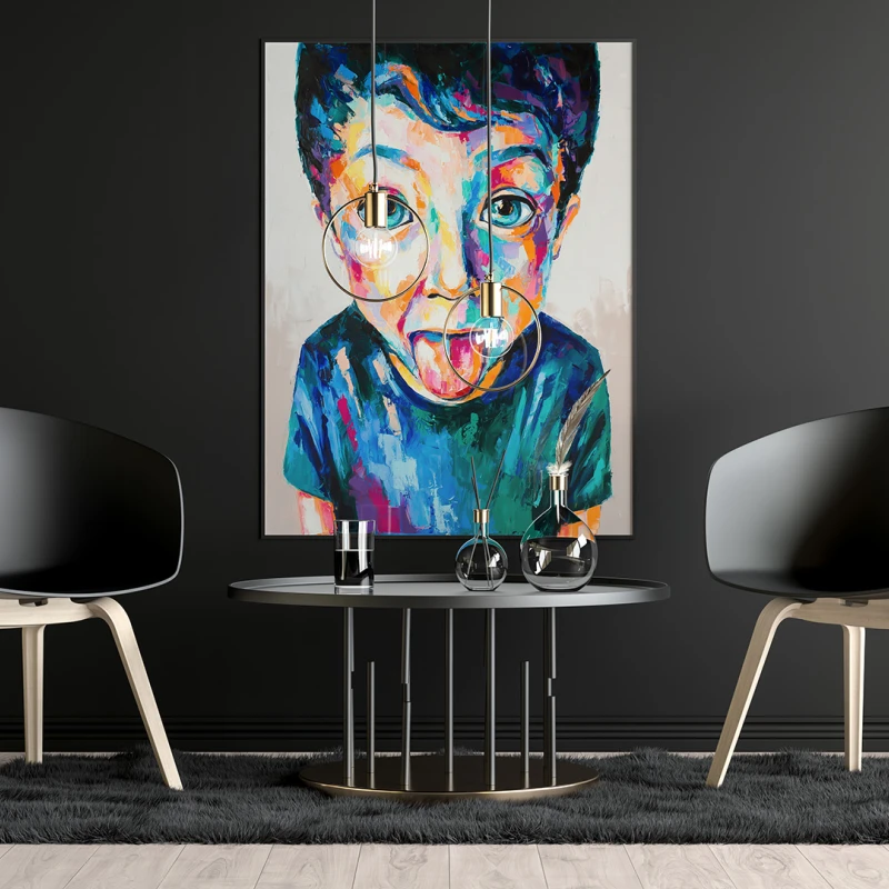 Un copil nazdravan - Tablou urban