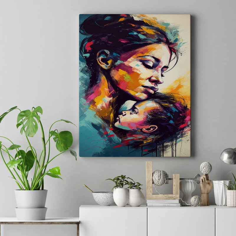 Iubire materna - Tablou urban