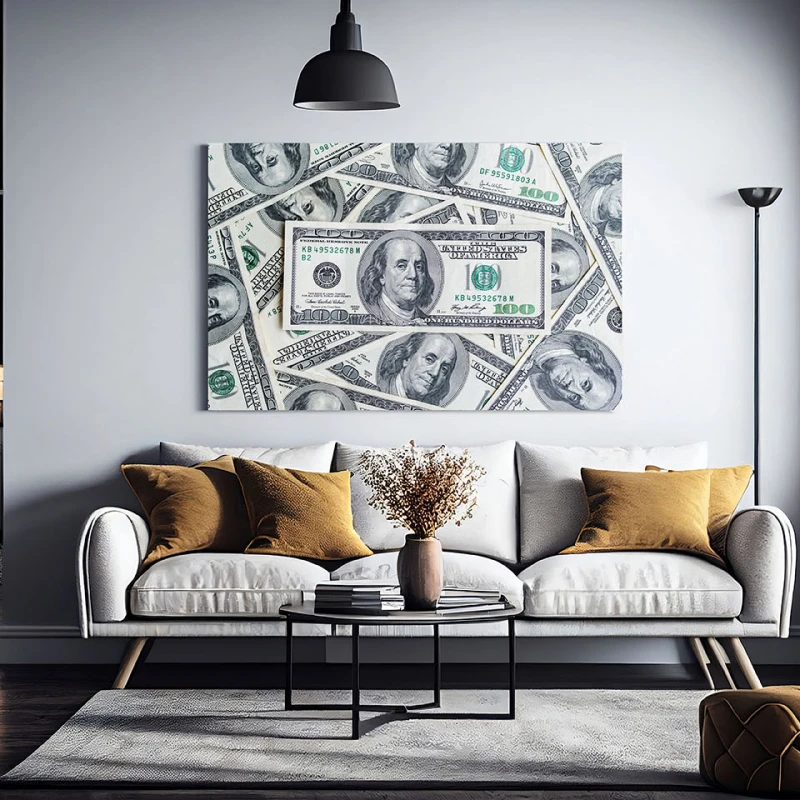 Tablou cu Dolari - Tablou urban 