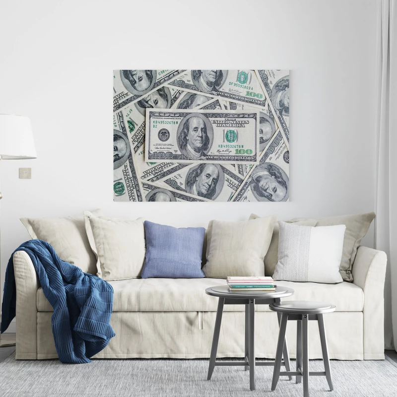 Tablou cu Dolari - Tablou urban 