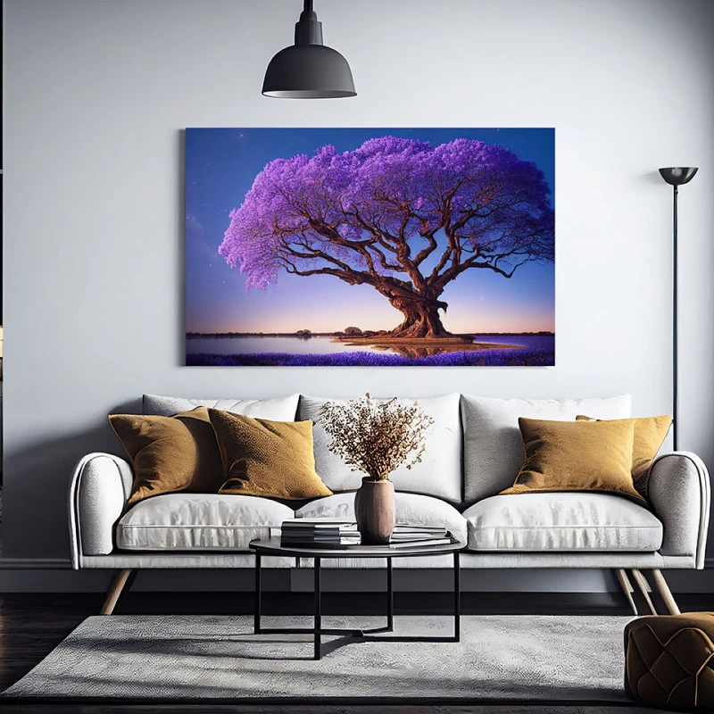 Violet Delicat - Tablou urban 