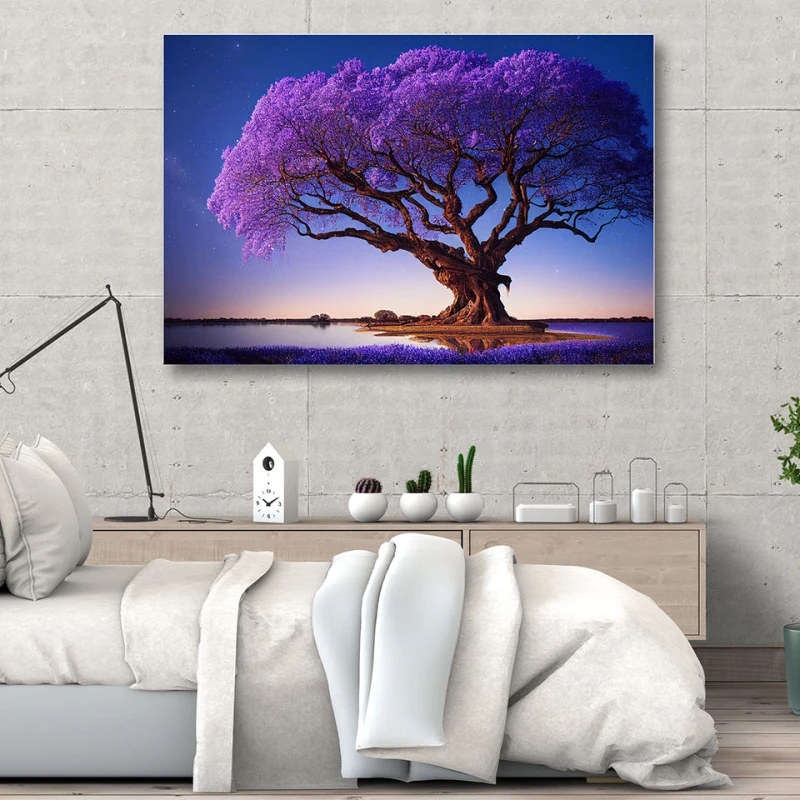 Violet Delicat - Tablou urban 