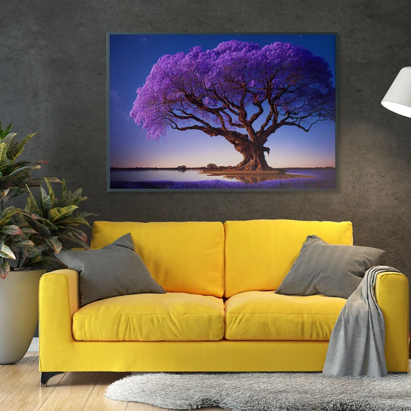 Violet Delicat - Tablou urban 