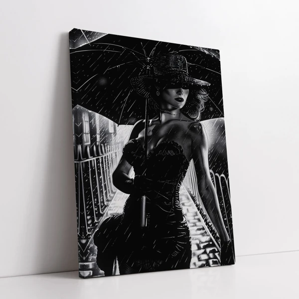 Lady in Black - Tablou urban 