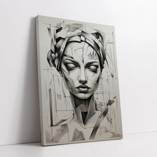 Studiu cu Chip de Femeie I - Tablou urban 