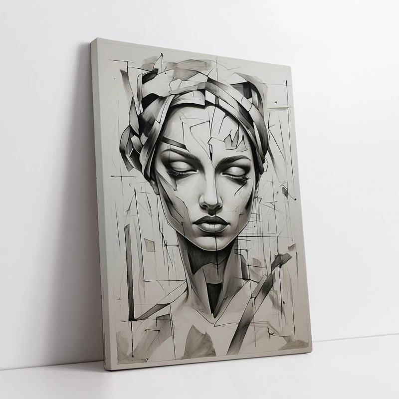 Studiu cu Chip de Femeie I - Tablou urban 