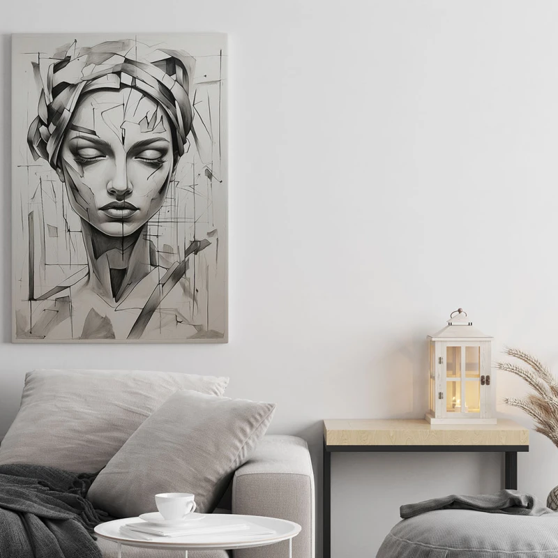 Studiu cu Chip de Femeie I - Tablou urban 