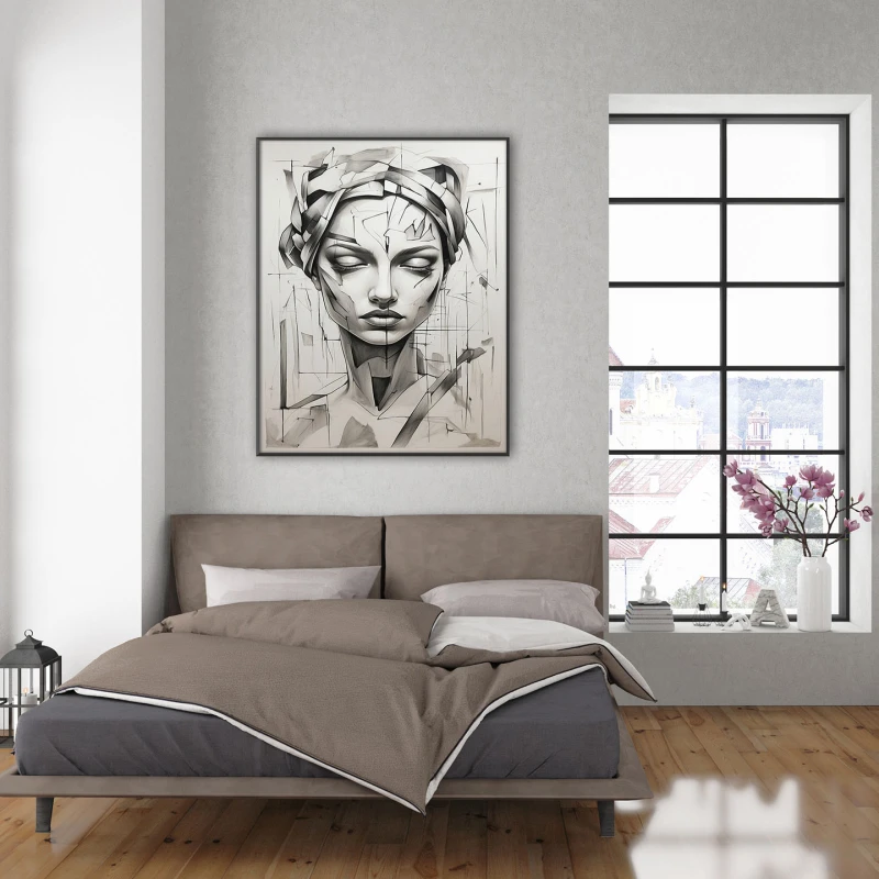 Studiu cu Chip de Femeie I - Tablou urban 