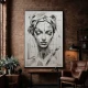 Studiu cu Chip de Femeie I - Tablou urban 