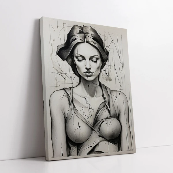 Studiu cu Chip de Femeie II - Tablou urban 