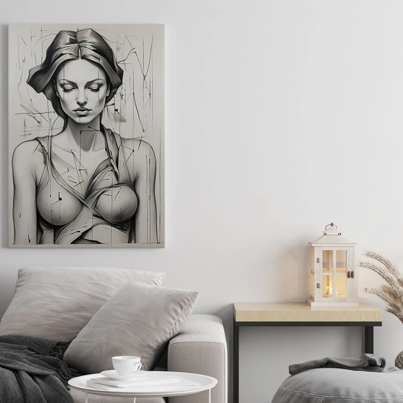 Studiu cu Chip de Femeie II - Tablou urban 