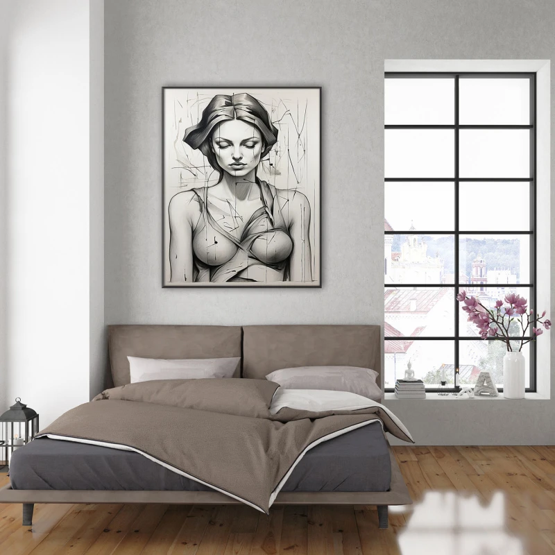 Studiu cu Chip de Femeie II - Tablou urban 