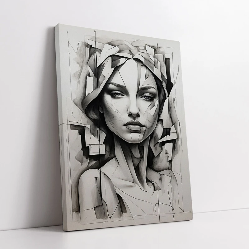 Studiu cu Chip de Femeie III - Tablou urban 