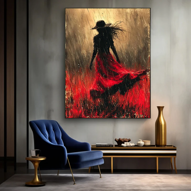 Lady in Red - Tablou urban Lady in Red - Tablou urban