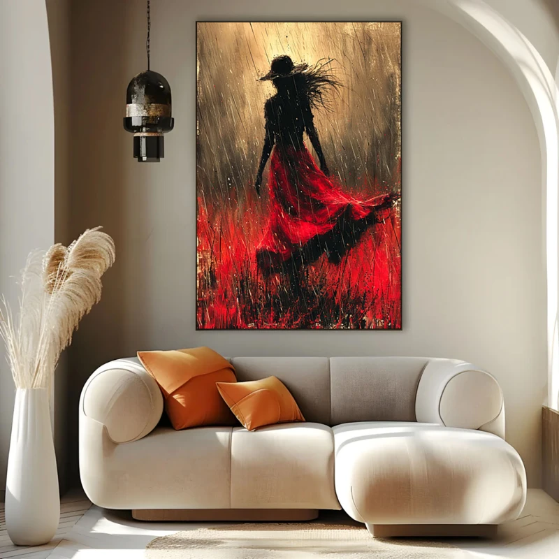 Lady in Red - Tablou urban Lady in Red - Tablou urban