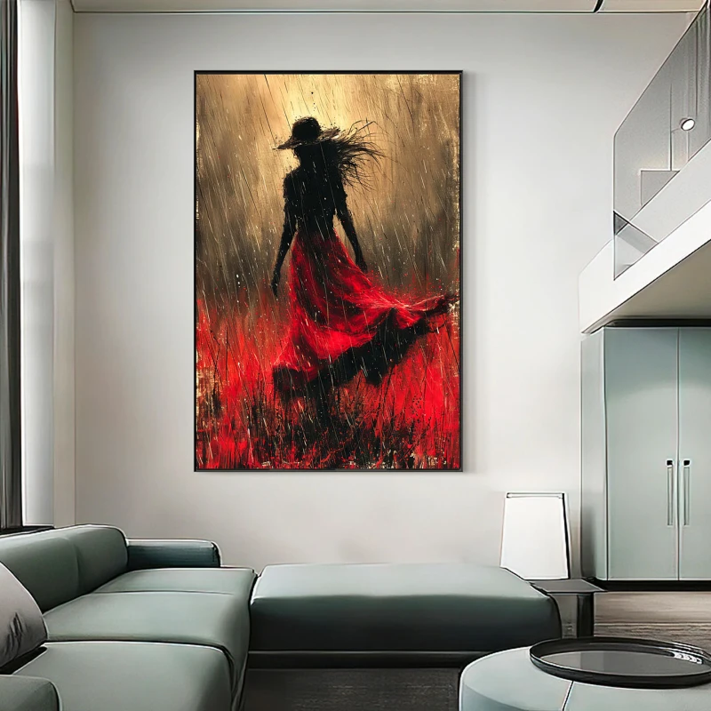 Lady in Red - Tablou urban Lady in Red - Tablou urban