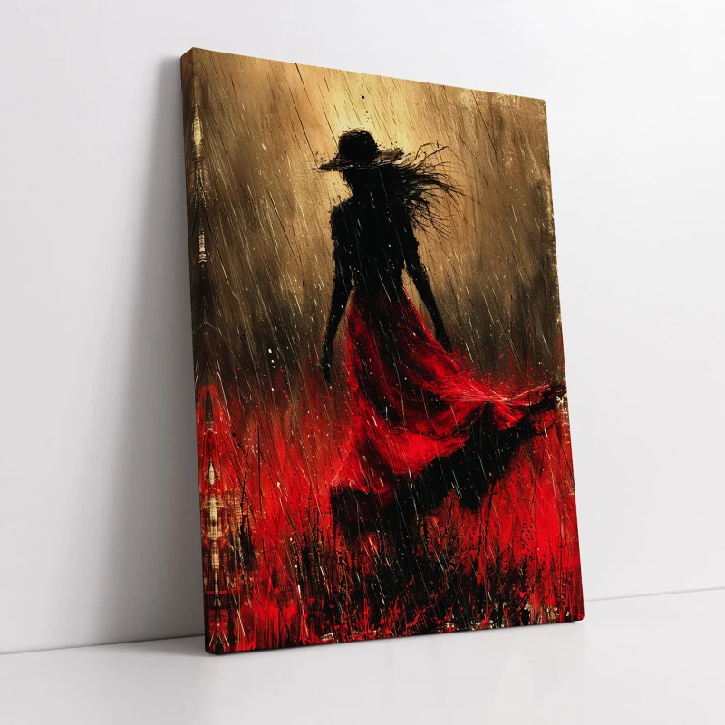 Lady in Red - Tablou urban Lady in Red - Tablou urban